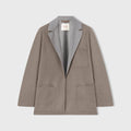 Retori Cardi Blazer Taupe And Grey - Ready To Wear - Luxury Coats & Jackets for Women
