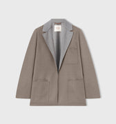 Retori Cardi Blazer Taupe And Grey - Ready To Wear - Luxury Coats & Jackets for Women