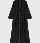 Retori Double Shawl Collar Coat Black And Grey - Ready To Wear - Luxury Overcoats for Women