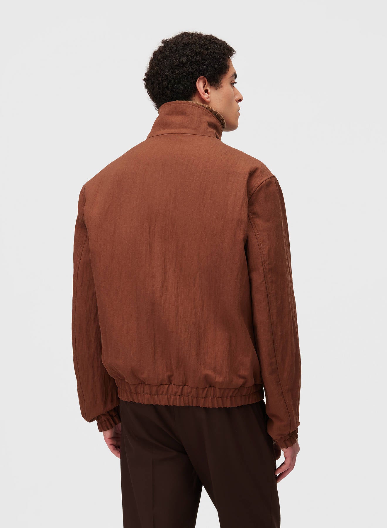Retori Packable Bomber Clay - Ready To Wear - Luxury Bomber Jackets for Men and Women - Back Man