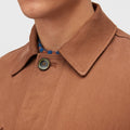 Retori Saharienne With Four Pockets And Embroidery Clay - Ready To Wear - Luxury Coats & Jackets for Men - Detail Neck
