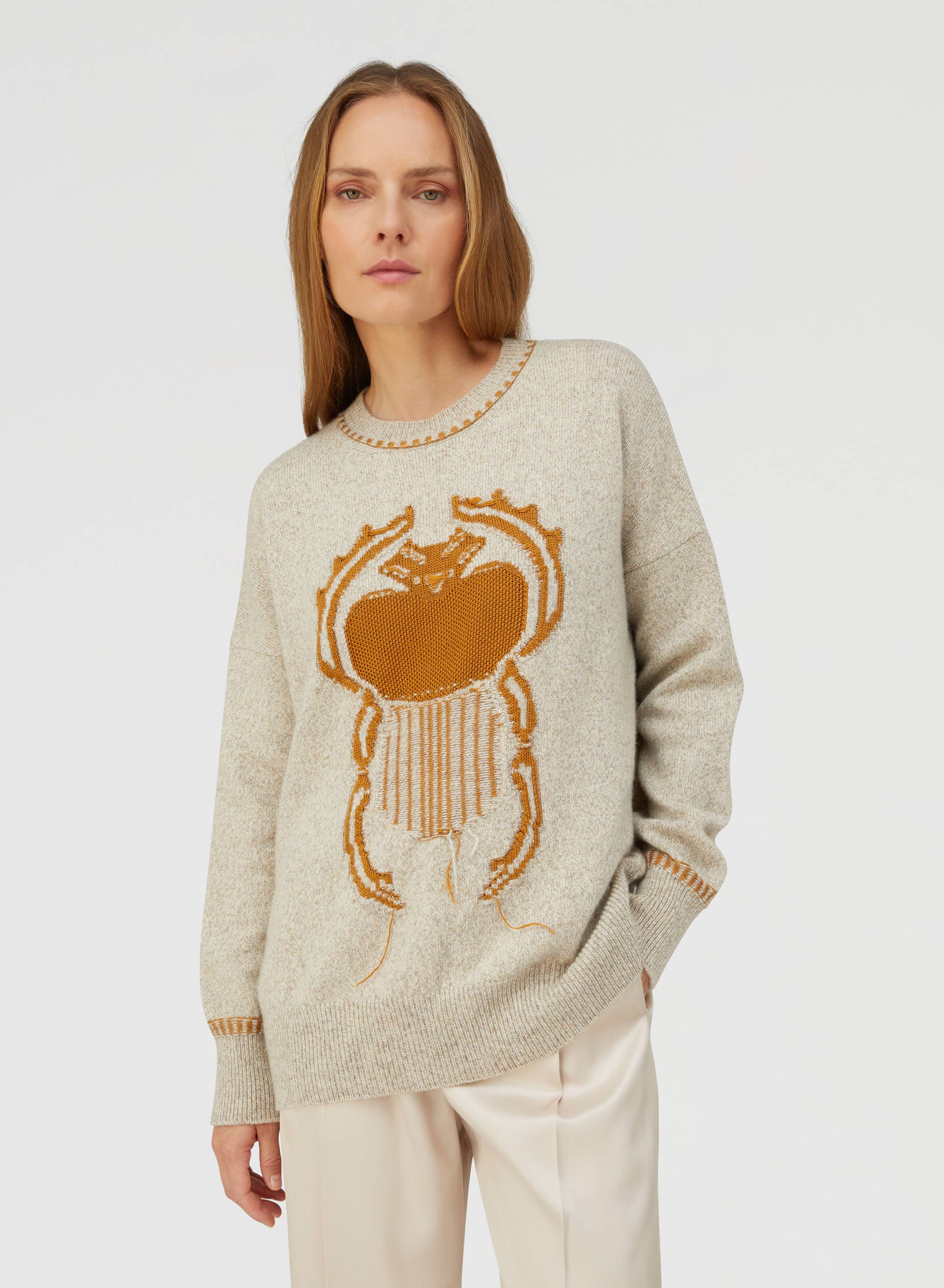 Retori Resilient Crewneck Natural And Bronze - Ready To Wear - Luxury Sweaters for Women