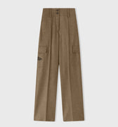 Retori Embroidered Cargo Pants Green - Ready To Wear - Luxury Cargo Pants for Women