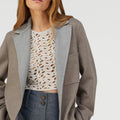 Retori Cardi Blazer Taupe And Grey - Ready To Wear - Luxury Coats & Jackets for Women - Detail