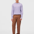 Retori Ribbed Crewneck Iris - Knitwear - Luxury Sweaters for Men and Women - Full Model Man
