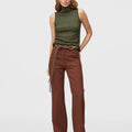 Retori Windows Turtleneck Green, Taupe And Yellow - Knitwear - Luxury Sweaters for Women - Full Model