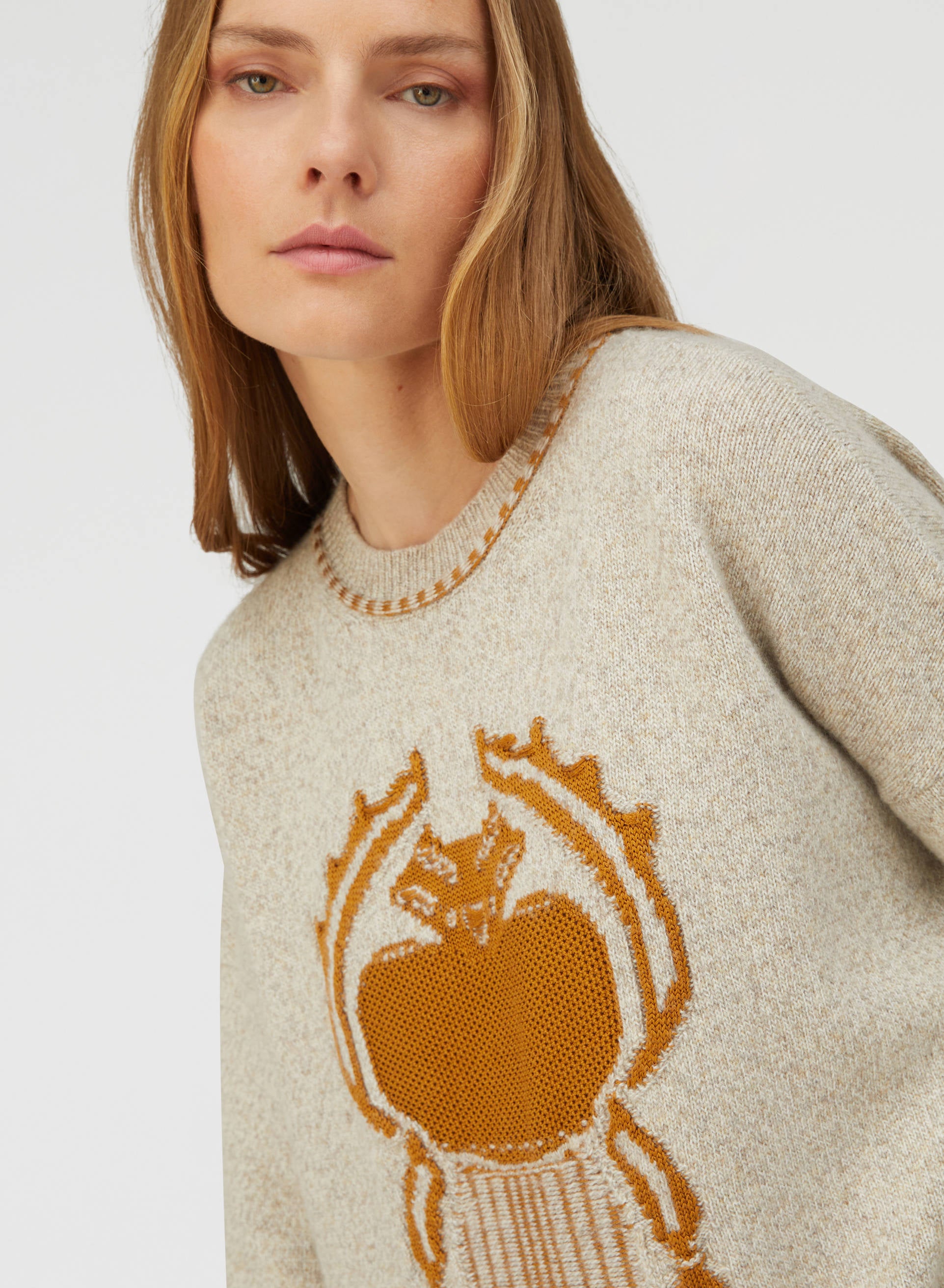 Retori Resilient Crewneck Natural And Bronze - Ready To Wear - Luxury Sweaters for Women