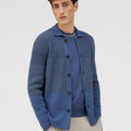 Retori Knitted Overshirt Avio - Ready To Wear - Luxury Overshirts for Men