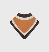 Retori Color Block Bandana Scarf Chocolate And Camel - Accessories - Luxury Scarves & Shawls for Men