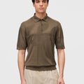 Retori Botanical Polo Military Green - Knitwear - Luxury Polos for Men - Front