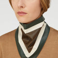 Retori Color Block Bandana Scarf Musk And Green - Accessories - Luxury Scarves & Shawls for Women