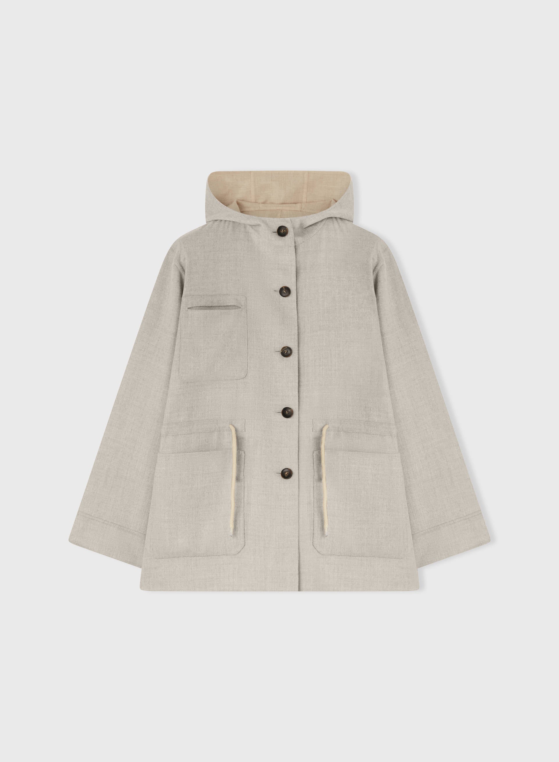 Retori Rope Reversible Parka Ivory And Natural - Ready To Wear - Luxury Parkas for Women