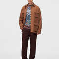 Retori Saharienne With Four Pockets And Embroidery Clay - Ready To Wear - Luxury Coats & Jackets for Men - Full Model