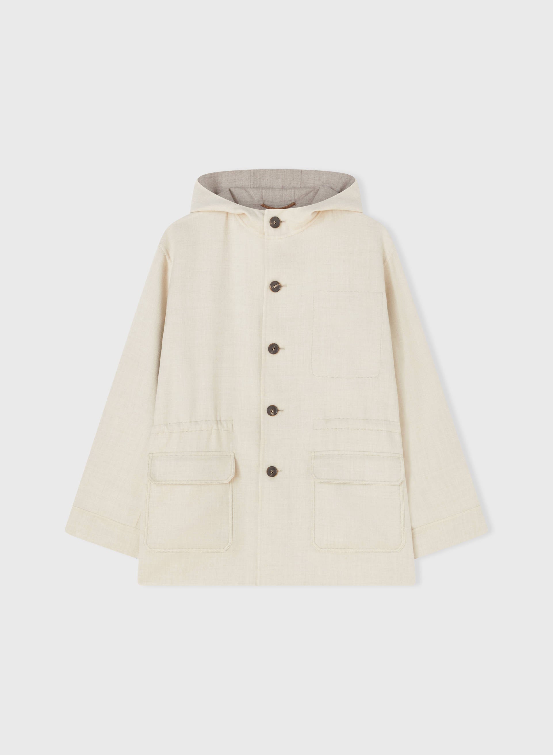 Retori Rope Reversible Parka Ivory And Natural - Ready To Wear - Luxury Parkas for Women