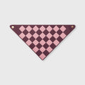 Retori Color Block Damier Bandieau Amaranth And Rose - Accessories - Luxury Scarves & Shawls - Front