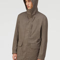 Retori Water Repellent Embroidered Natural Fiber Parka Beige - Ready To Wear - Luxury Parkas for Men