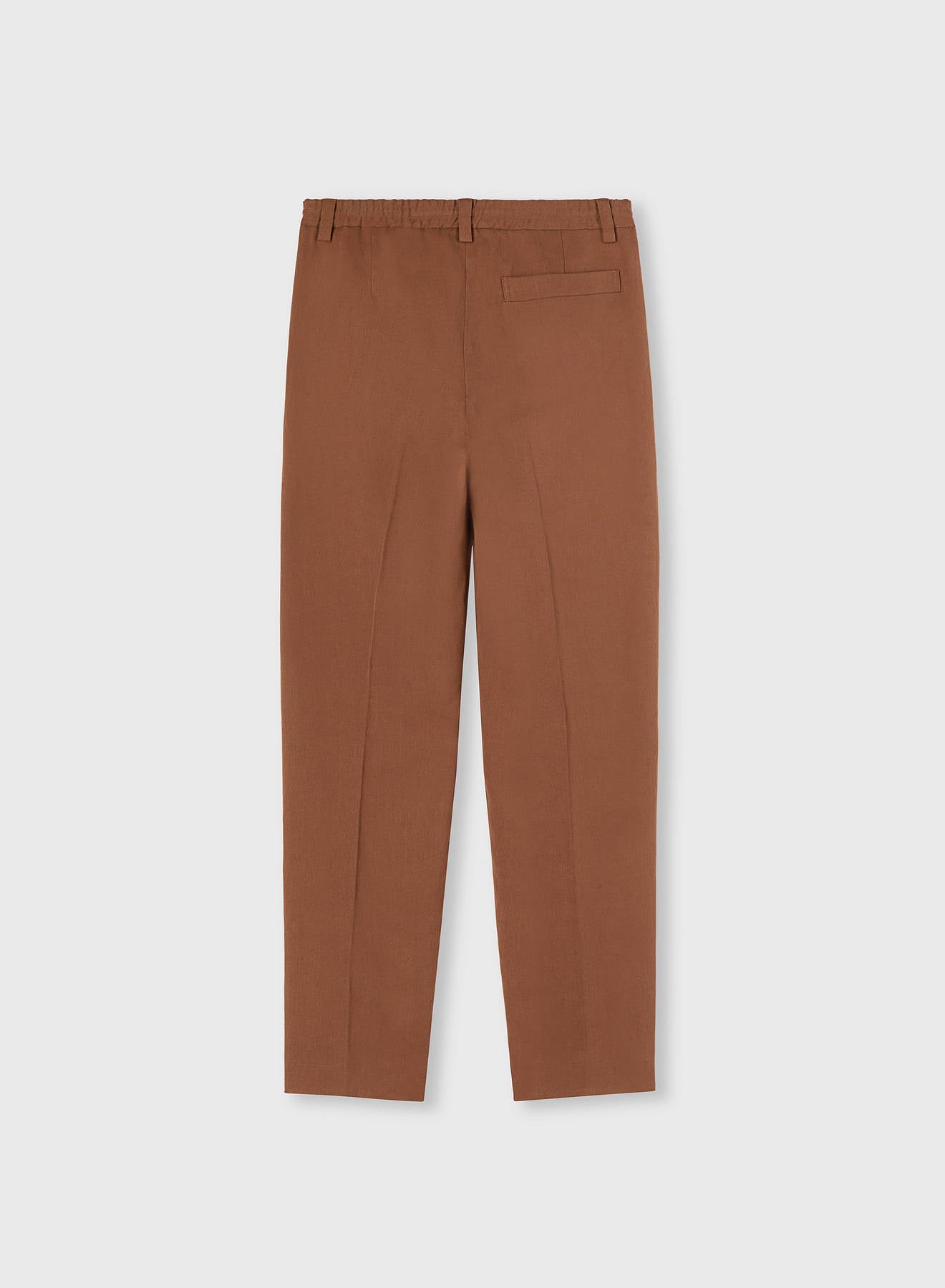 Retori Reversed Pleats Pants With Embroidery Clay - Ready To Wear - Luxury Trousers for Men - Back