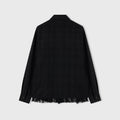 Retori Superlight Cashmere Shirt Black Weave - Ready To Wear - Luxury Overshirts for Women