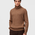 Retori Ribbed Turtleneck Clay - Knitwear - Luxury Sweaters for Men and Women - Front Man