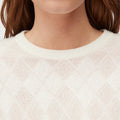 Retori Argyle Regular Crewneck Butter - Knitwear - Luxury Sweaters for Women - Detail