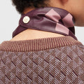 Retori Color Block Damier Bandieau Amaranth And Rose - Accessories - Luxury Scarves & Shawls - Back