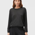 Retori Side Argyle Detail Crewneck Anthracite - Knitwear - Luxury Sweaters for Men and Women - Front Woman