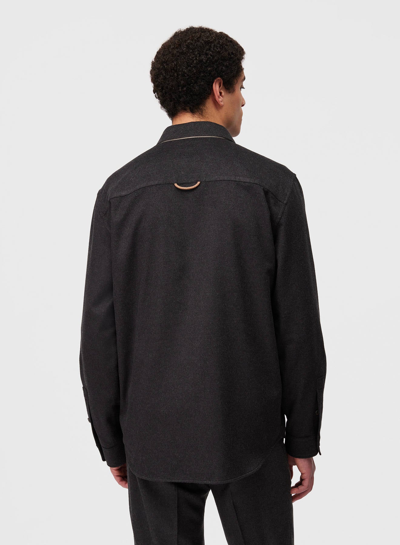 Retori Shirt Jacket Anthracite - Ready To Wear - Luxury Overshirts for Men - Back