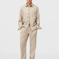 Retori Shirt Jacket Natural - Ready To Wear - Luxury Overshirts for Men - Full Model