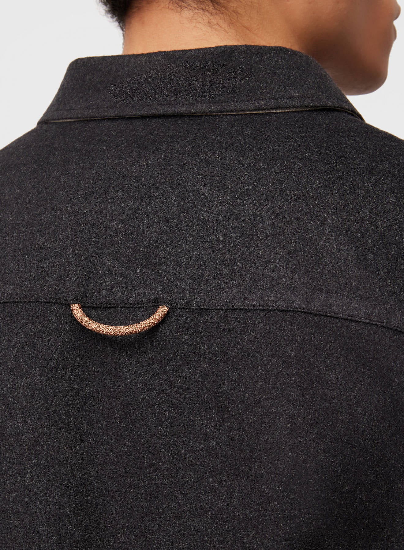 Retori Shirt Jacket Anthracite - Ready To Wear - Luxury Overshirts for Men - Detail