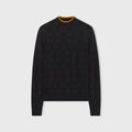 Retori Jacquard Damier Rollneck Black And Camel - Ready To Wear - Luxury Sweaters for Women