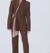 Retori Denim Belt Jacket Clay - Ready To Wear - Luxury Coats & Jackets for Women