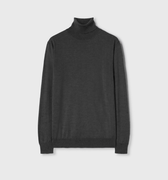 Retori Side Argyle Detail Turtleneck Anthracite - Knitwear - Luxury Sweaters for Men and Women