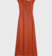 Retori V Neck Dress Clay - Ready To Wear - Luxury Dresses for Women