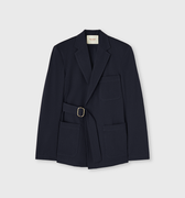 Retori Denim Belt Jacket Navy - Ready To Wear - Luxury Coats & Jackets for Women