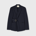 Retori Denim Belt Jacket Navy - Ready To Wear - Luxury Coats & Jackets for Women