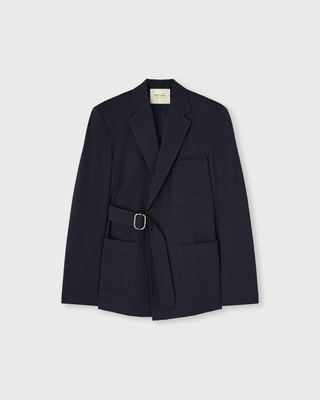 Retori Denim Belt Jacket Navy - Ready To Wear - Luxury Coats & Jackets for Women