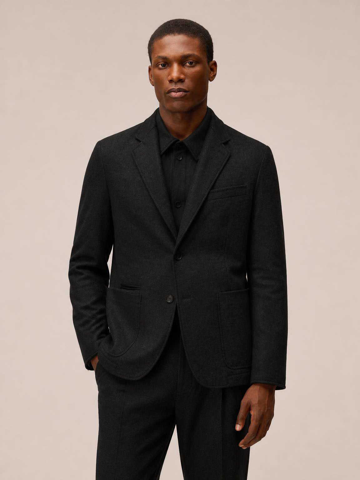 LIGHT PADDED FLANNEL BLAZER