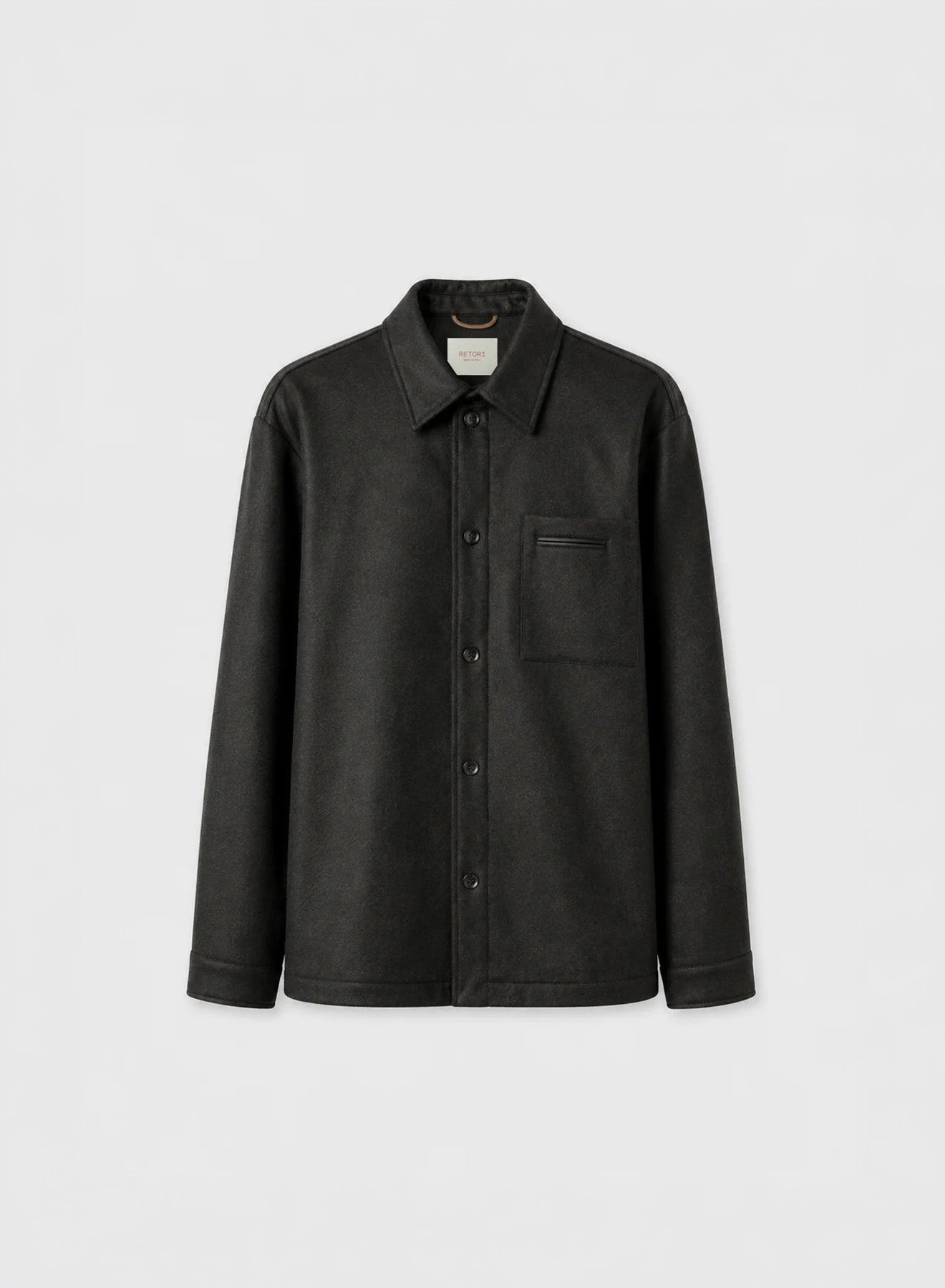 OVERSHIRT IMBOTTITA IN LANA E CASHMERE