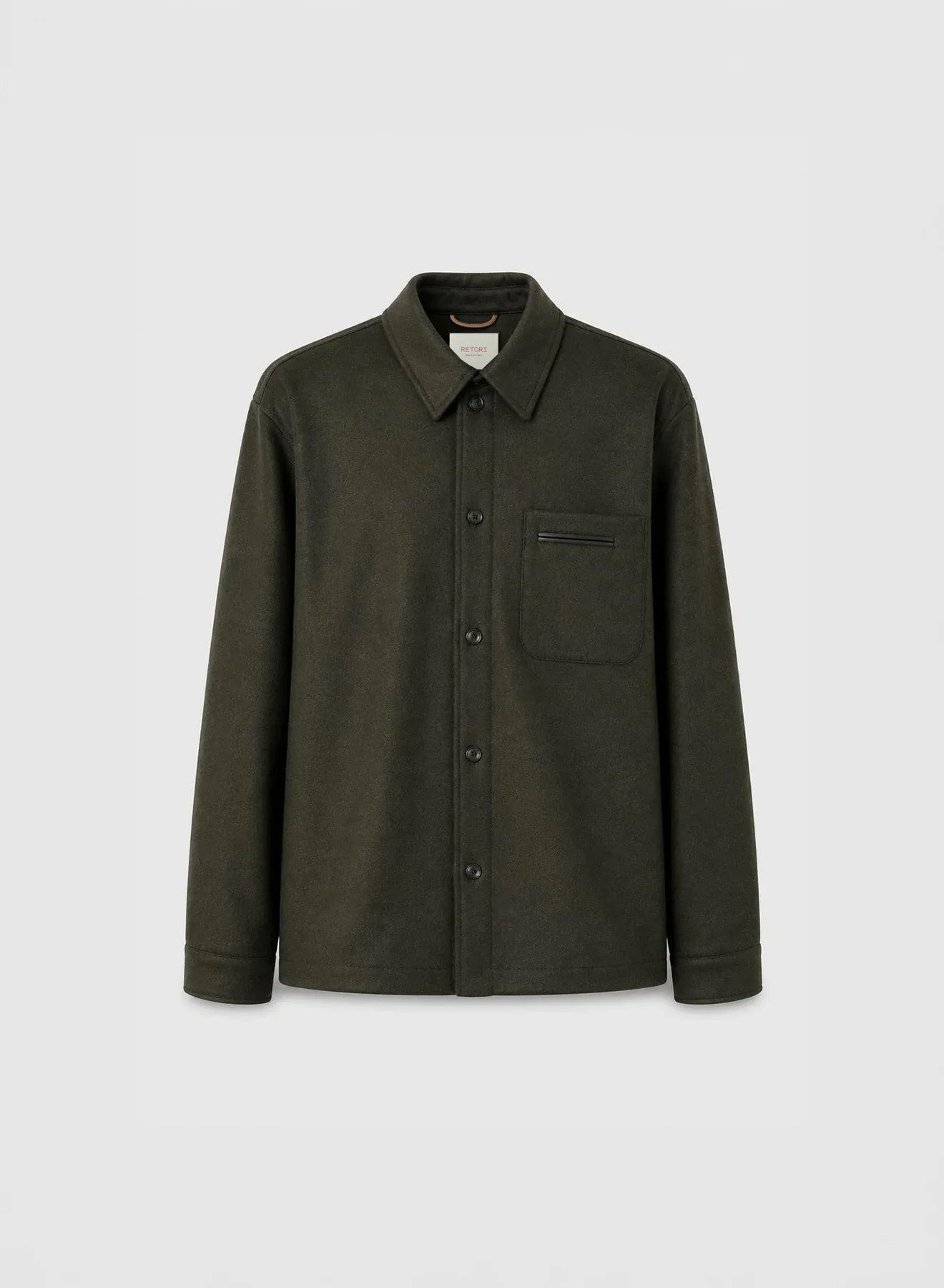 OVERSHIRT IMBOTTITA IN LANA E CASHMERE