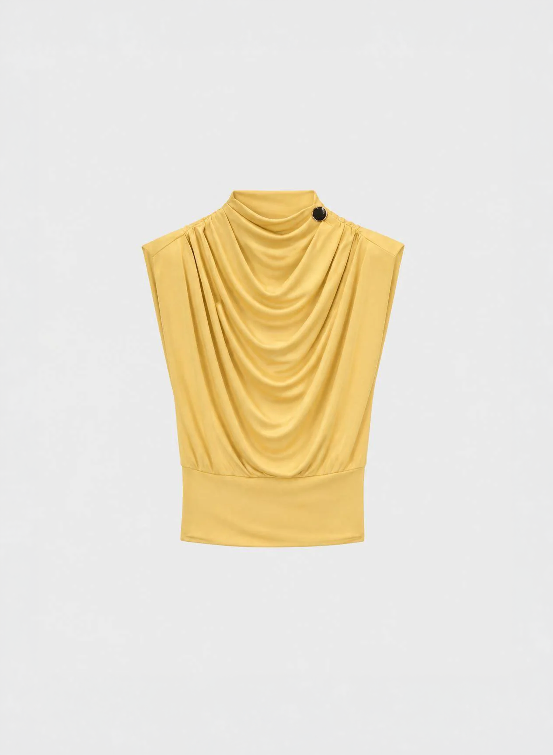 TOP DRAPPEGGIATO IN JERSEY DI VISCOSA