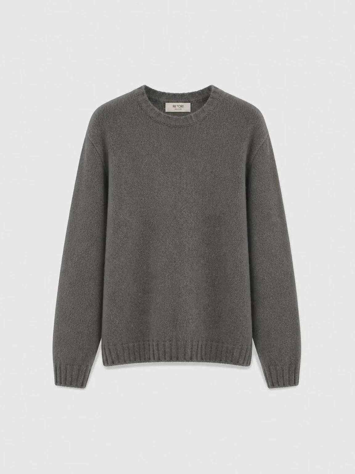 MAGLIONE GIROCOLLO IN CASHMERE GARZATO