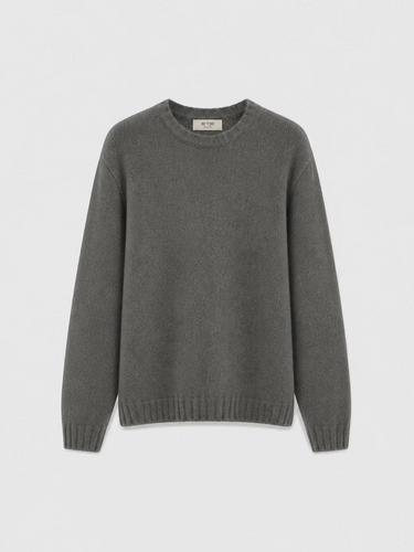 MAGLIONE GIROCOLLO IN CASHMERE GARZATO