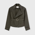 Retori Mini Trench Dark Green - Ready To Wear - Luxury Trench Coats for Women
