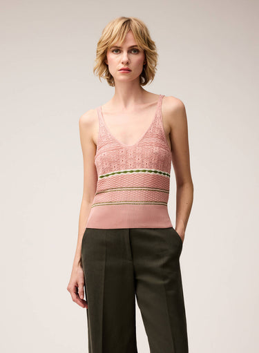 MIX STITCH KNIT TOP