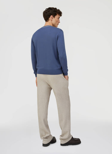 Retori Ultimate Crewneck Avio And Grey - Ready To Wear - Luxury Sweaters for Men