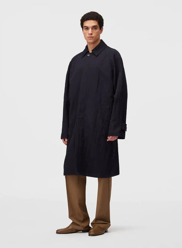 Retori Packable Trench Dark Blue - Ready To Wear - Luxury Trench Coats for Men and Women - Front Man