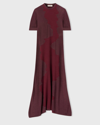 Retori Struggle And Peace Dress Amaranto - Knitwear - Luxury Dresses for Women