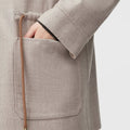 Retori Double Rope Reversible Parka Ivory And Natural - Ready To Wear - Luxury Parkas for Women - Detail