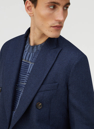 Retori Double Breasted Peak Lapel Blazer Navy - Ready To Wear - Luxury Coats & Jackets for Men