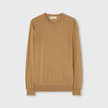 Retori Side Argyle Detail Crewneck Sand - Knitwear - Luxury Sweaters for Men and Women